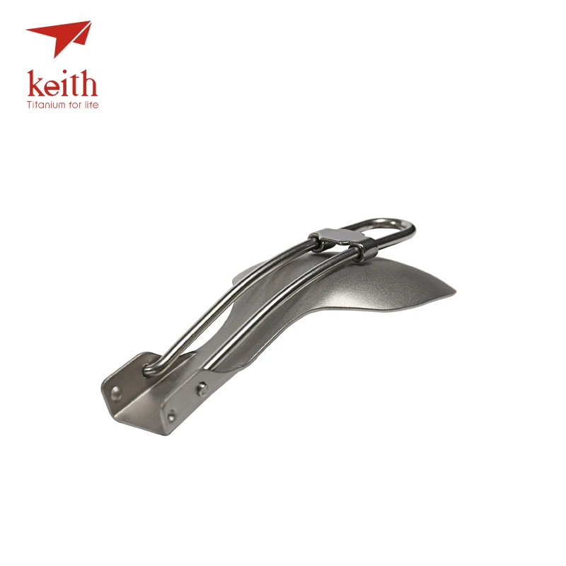 Keith Titanium plegable Spoon camping tablewares picnic al aire libre senderismo conveniente titanio puro cuchara 20g Ti5308