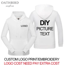 Design Your Own LOGO HOODIE- Add Image and Text Personalized Hooded Sweatshirts digital printing or embroidery logo b 8210a personalized design your own watch wrist watches men women custom logo leather or stainless steel wristwatch