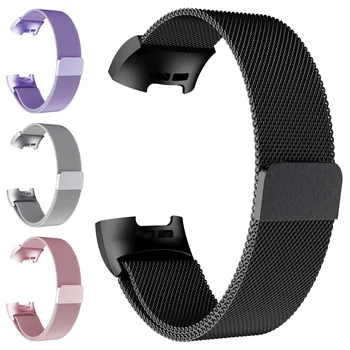 

For Fitbit Charge 3 Hr Band Strap Replacement Wrist Bracelet Stainless Steel Metal Screwless for Fit Bit Charge3 Smart Watch S L