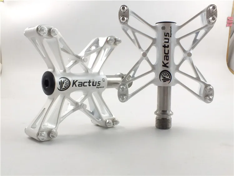 KACTUS TECH 13T велосипедная педаль титановая ось/Chro-mo ось CNC AL6061 3 герметичный подшипник BMX противоскользящие 3D педали для MTB шоссейного велосипеда