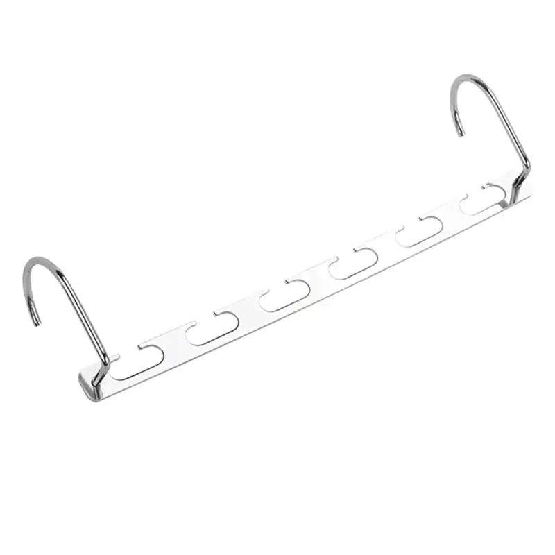 

5Pcs Wardrobe Wardrobe Bar Clothes Coat Hanger Organizer Miracle Hanger Multi-Function Metal Stacking Organizer Saves Space