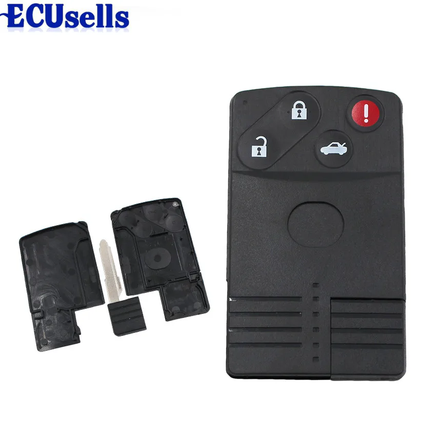 

3+1/4 Buttons Smart Card Remote Key Shell for MAZDA 5 6 CX-7 CX-9 RX8 Miata