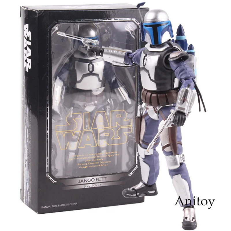 SHF S.H.Figuarts Figure Star Wars Anime Figurine Star Wars Jango Fett Bounty Hunter PVC Action Figures Collectible Model Toy