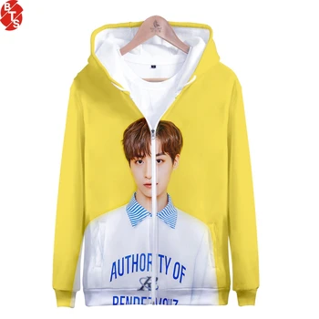 

ONEUS 3D Printed Zipper Hoodies Women/Men Kpop Fashion Long Sleeve Hooded Sweatshirts 2019 Hot Sale Casual Streetwear Clothes