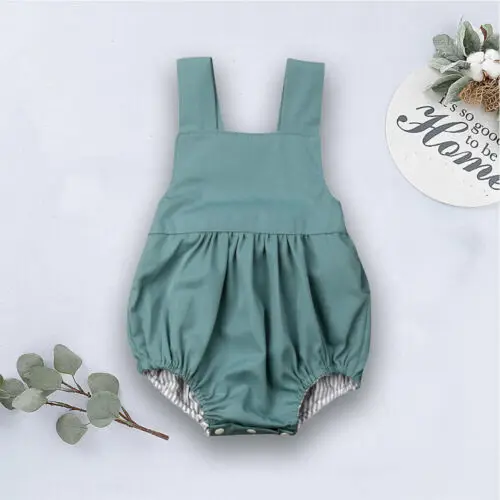

DE Neugeborenes Baby Body Kid Sling Jumpsuit Casual Outfit Sommerkleidung