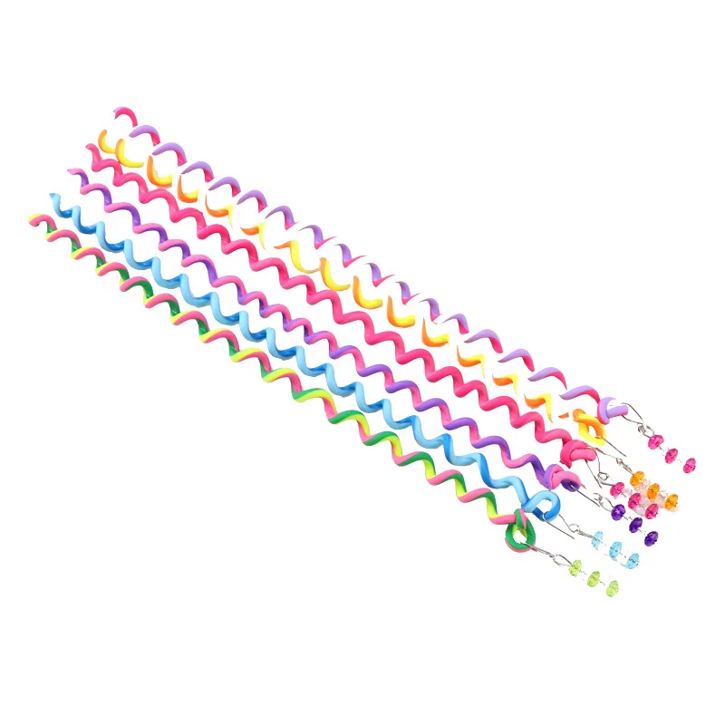 6pcs/lot Rainbow Color Cute Girl Curler Hair Braid hair styling tools hair roller Braid Maintenance The princess hair accessory