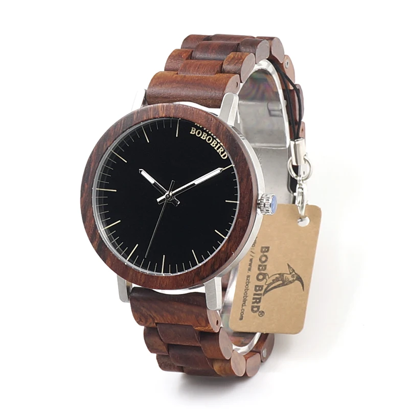 BOBO BIRD Brand M16 All Wooden Watch Men Casual Luxury Wood Strap Wristwatches Gifts Watch reloj masculino