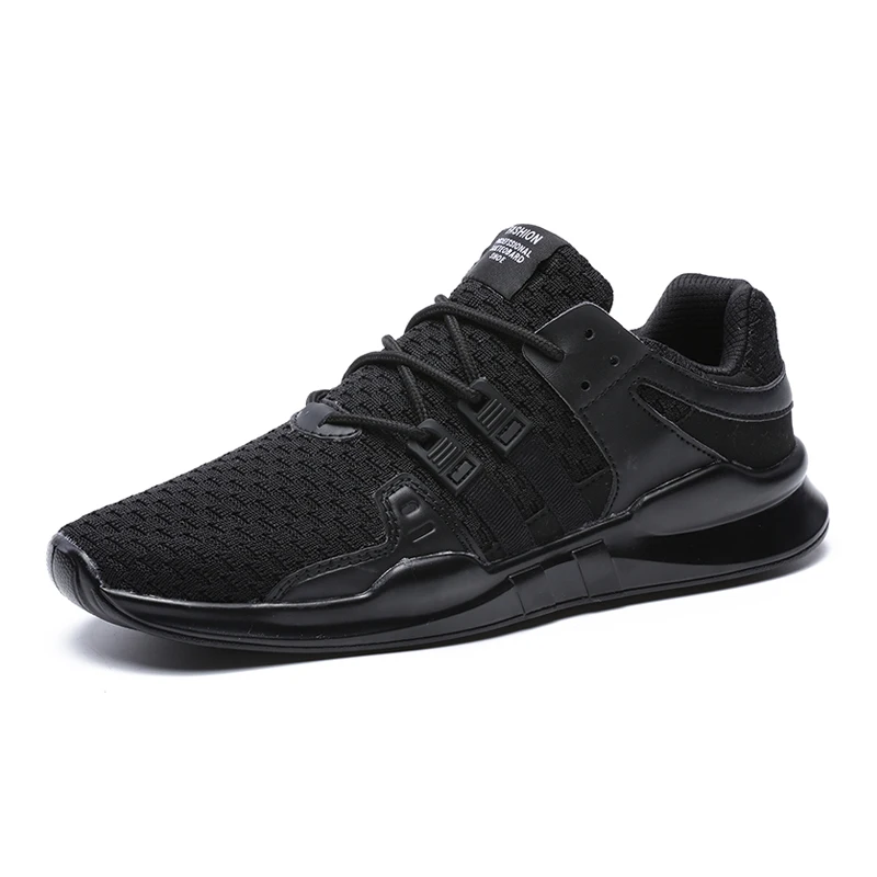 ZHENZU Лидер продаж мужские беговые мужские кроссовки спортивная обувь с сеткой уличные тренировочные кроссовки дышащие удобные корзины Homme Chaussure - Цвет: Черный