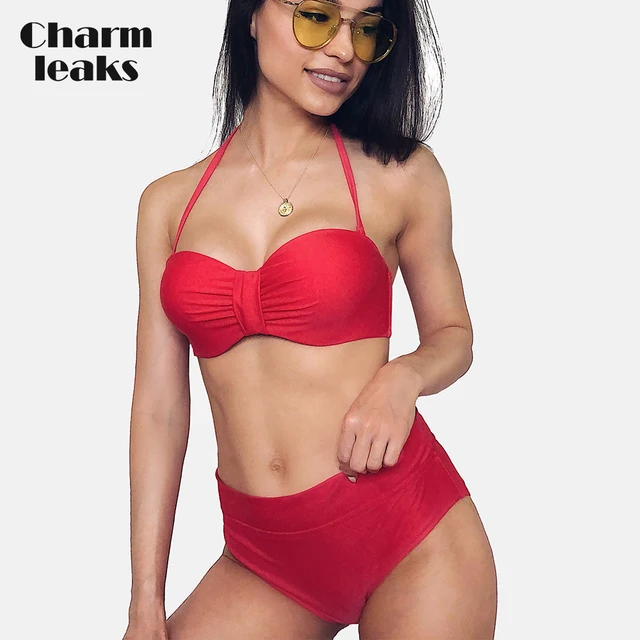 {Excellent|Wonderfull|Very Good|Very Recommended} Charmleaks Women Bikini Set Low Waist Swimsuit Swimwear Bandage Bikini Sexy Vintage Bathing Suit Beachwear Best Offers