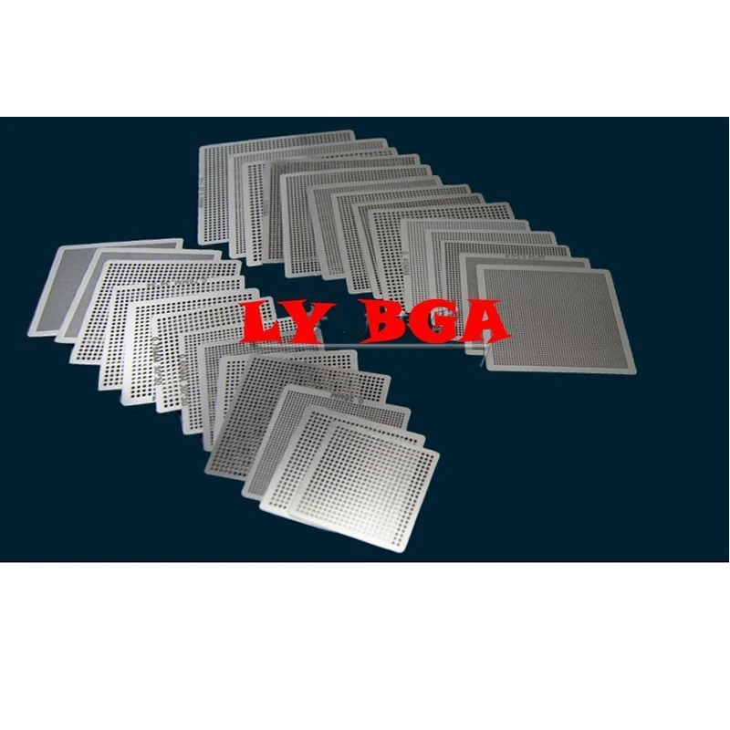 27 шт./компл. прямой трафарет Heat bga Универсальные трафареты 0 25 3 35 4 45 5 55 6 65 76 мм|stencil
