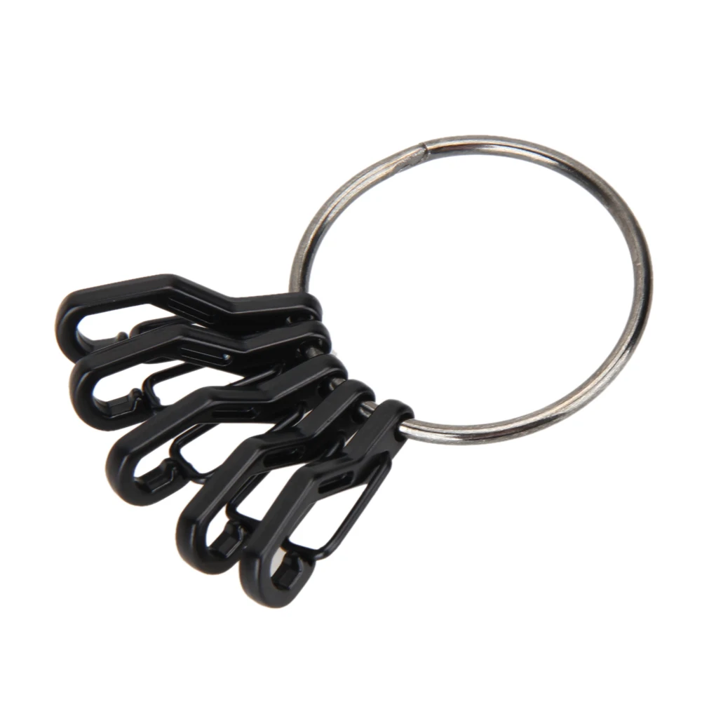 

2018 New Outdoor Sports Kit EDC Keyring Set Quick Release Spring Hook Carabiner Key Clip Keychain For Hiking Camping