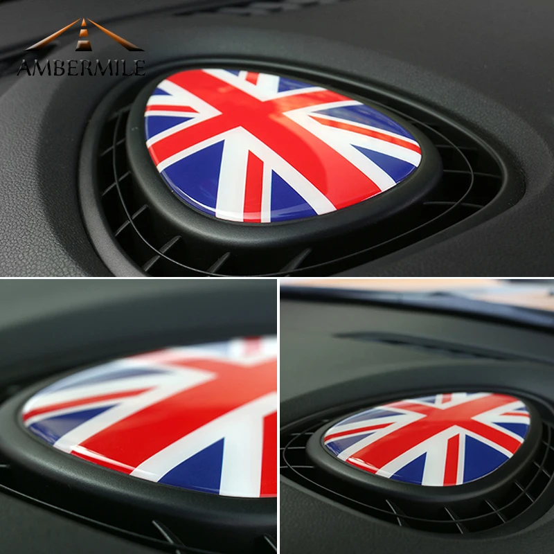 3D прозрачная эпоксидная Автомобильная консоль AMBERMILE наклейка на вентиляционное
