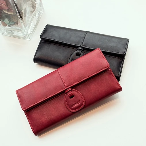 New 2016 Elegant Women Long Wallets Ladies PU Leather Stylish Clutch Wallet Purse Woman Coin Purse Female Wallet Purses 6N01-05