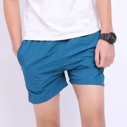 Мужские спортивные шорты сплошной цвет дышащий свободные пляжные штаны для лета SSA-19ING
