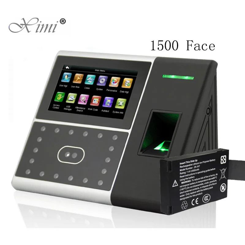 

ZK IFACE303 1500 User Face And Fingerprint Time Attendance Access Control System Facial Time And Attendance With Backup Battery