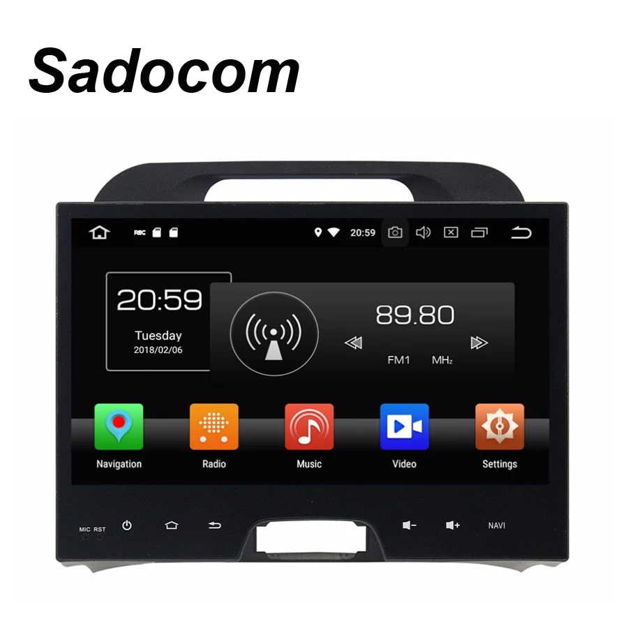 Автомобильный DVD-плеер TDA7851 10 1 дюйма Android 8 0 для kia Sportage 2010-2014 4 Гб ОЗУ ядер
