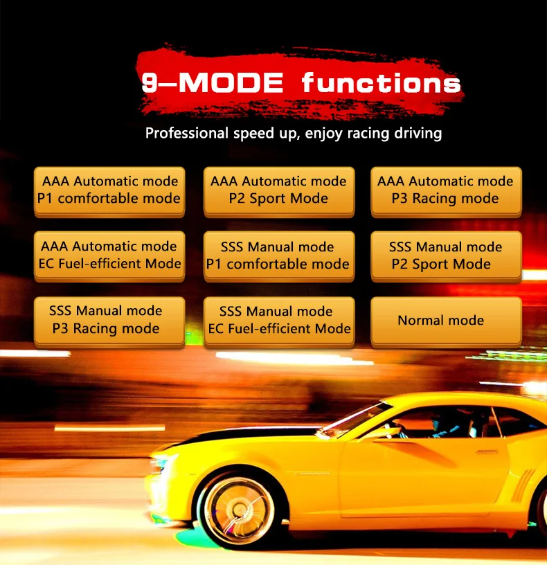  Manufacturer 9 Drives 5 Modes Car Electronic Throttle Controller Plug & Play Portable Car Performan