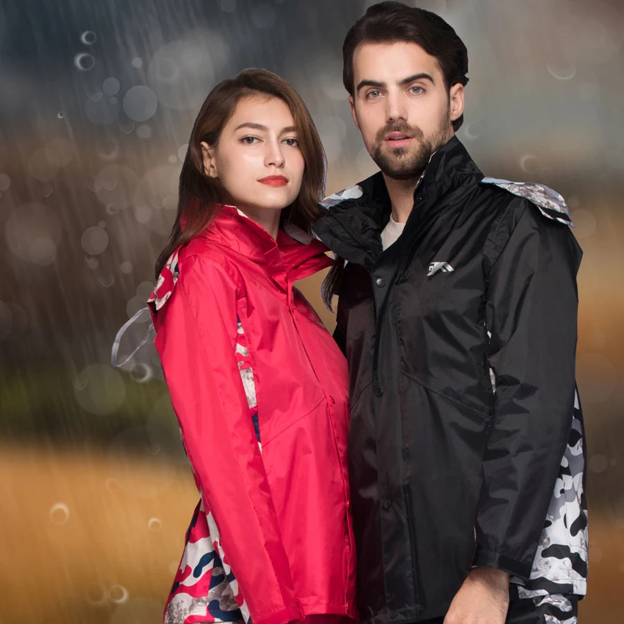 

Hooded PVC Rain Coat Women Waterproof Jacket Cycling Woman's Jackets Rain Suit Chuva Coat Man Pluie Motorcycle Raincoats 5R242
