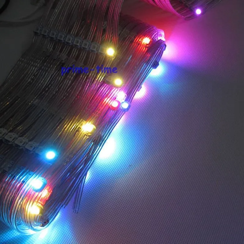 250-Pre-soldered-WS2812B-LED-Heatsink-5V-5050-RGB-WS2811-IC-Built-in-12cm-Wire