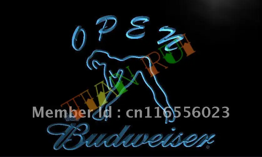 

LA051- Budweiser Exotic Dancer Girl LED Neon Light Sign