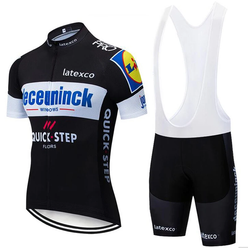 

2019 Quick Step Men Summer Cycling Jerseys Team Cycle Bicycle Clothing Wear 9D Pad Gel Short Bike Team maillot ciclismo Clothing