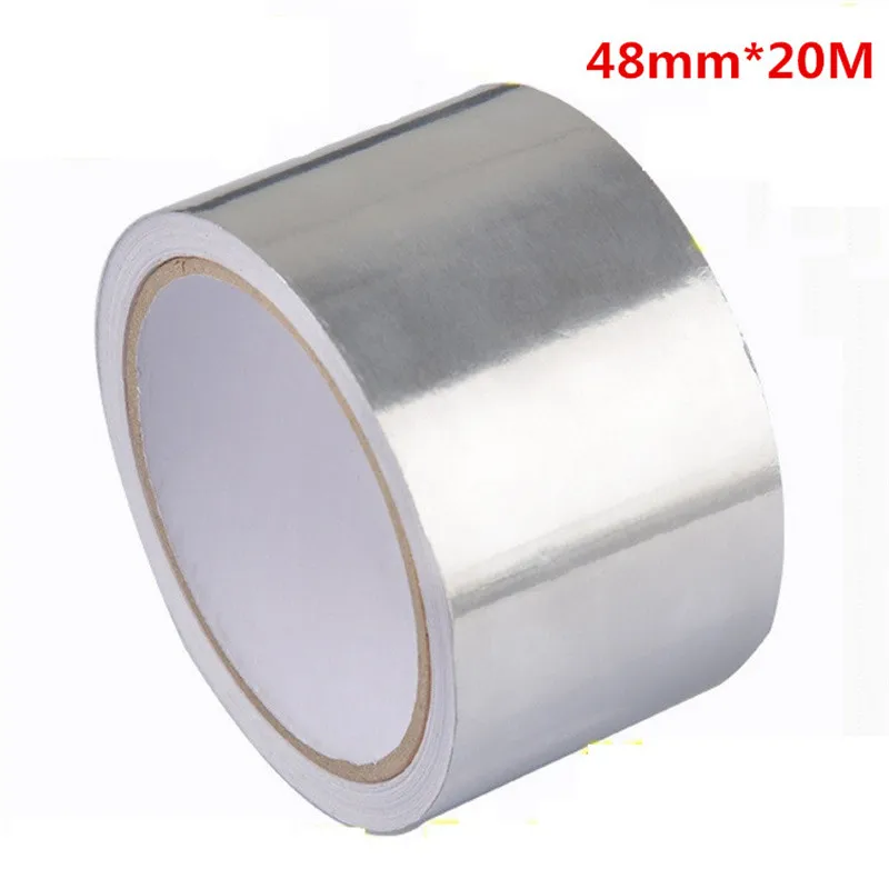 High Temperature Aluminium Foil Tape Waterproof Tape Hood Wrapping Tape Patch Wax Patch 48mm