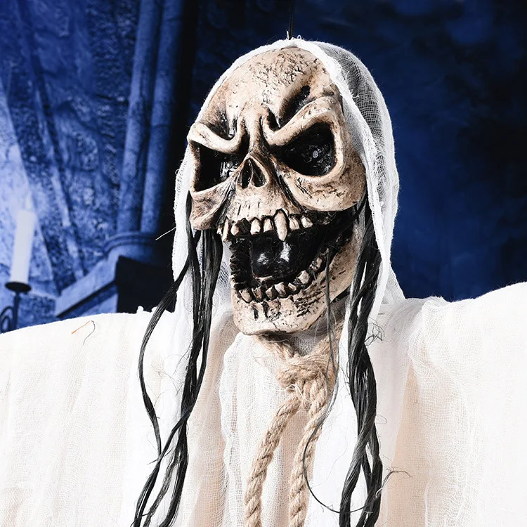 

Halloween decorations haunted house bar decorated props luminous horror toys 2 meters large ghost