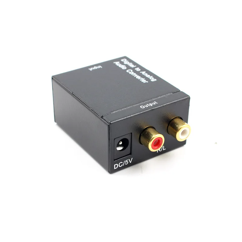 Цифро-аналоговый аудио L/R конвертер волоконно-оптический коаксиальный RCA сигнал SPDIF в аналоговый аудио декодер усилитель с USB кабелями