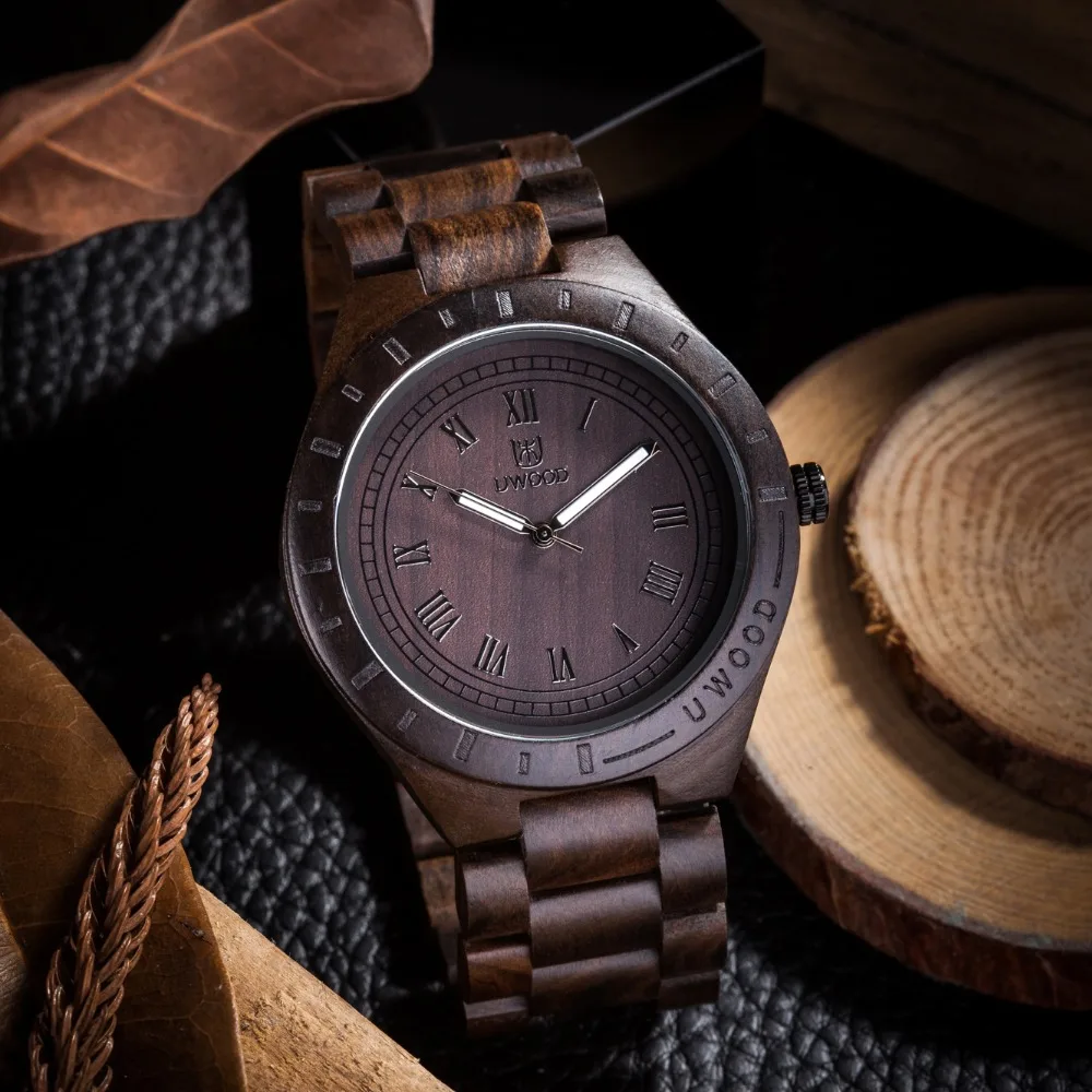 Hot sell 2016 Top Luxury Brand UWOOD Dress Casual Quartz font b Watches b font bamboo