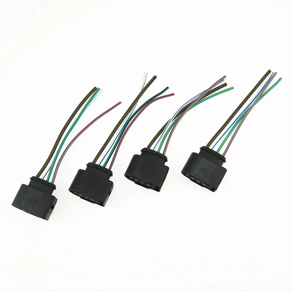 SCJYRXS 1J0973724 1J0 973 724 4 Pcs Car Engine Ignition Coils Connector