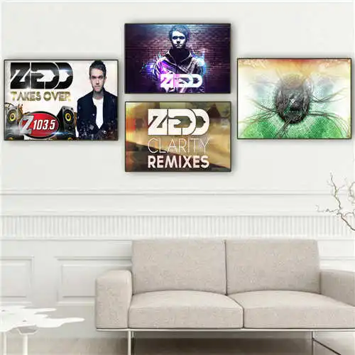 На заказ холст плакат Zedd (1) печать плакатов ткань стены искусства картины для гостиной Декор #18-12-05-H-05-241