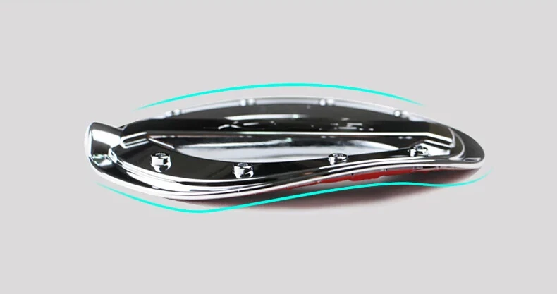 Image Car gas tank cover,auto oil tank trims for Ford KUGA 2013 ,ABS chrome,free shipping