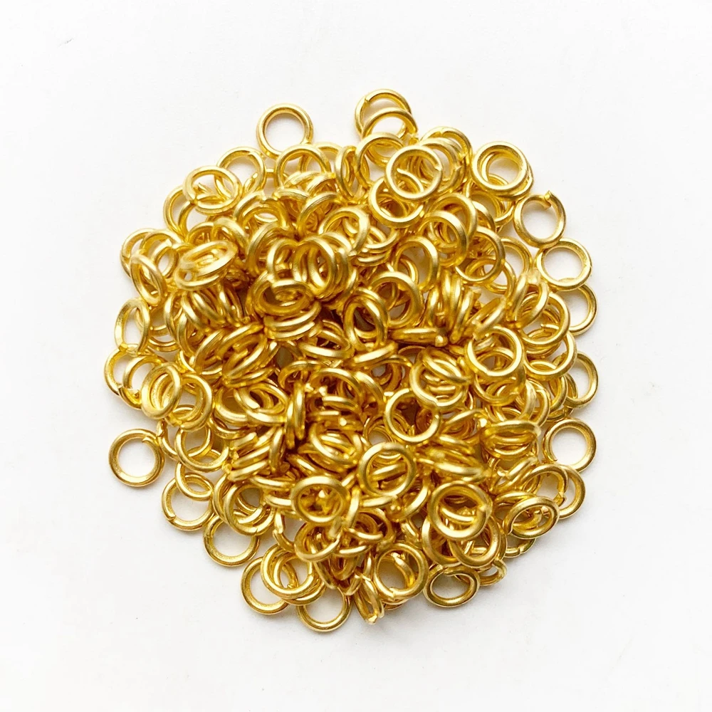 

200pcs Iron Metal Open Jump Rings 4mm Gold Plated Jewelry Making Connector Loop Open Ring Connected to Bracelet Earrings Jewelry