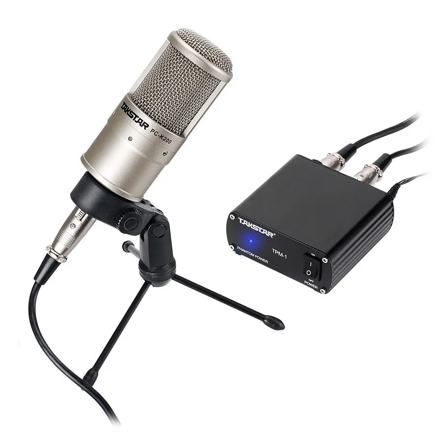 

K200C Condenser Cardioid Microphone Recording, broadcasting, on-stage performance with 48V Phantom Power and cable