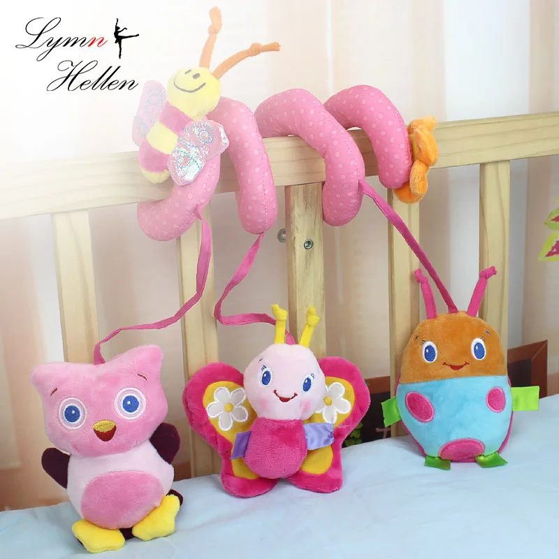 Sozzy 25 Cm Bebe Hochet Peluche Peluche Poupee Son Musical Voiture Lit Suspendu Jouet Jouets Cloche Anneau Infantile Marionnette Abeille Hibou Papillon Aliexpress