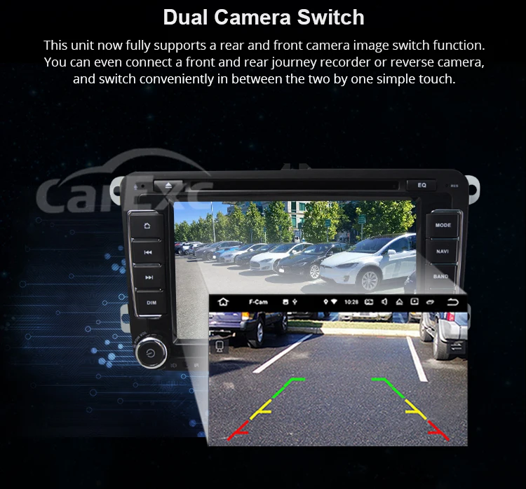 Best 7 Inch Android 9.0 2 Din Car DVD Player For VW Golf Tiguan Skoda Fabia Rapid Seat Leon Skoda CANBUS Wifi GPS BT USB Radio 24