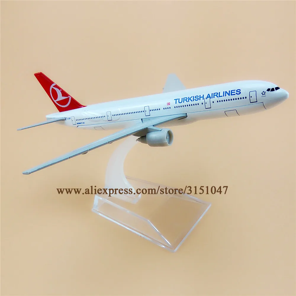 Легированный Металл Air Turkish Airlines B777 модель самолета Boeing 777 Airways Детские Подарки 16