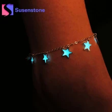 Новинка, женские модные ювелирные изделия, светящиеся в темноте, сплав, очаровательные ювелирные изделия, звенья цепи, браслеты, браслеты, подарки, Pulseira