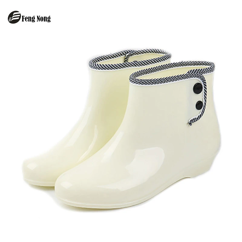 ladies short rubber boots