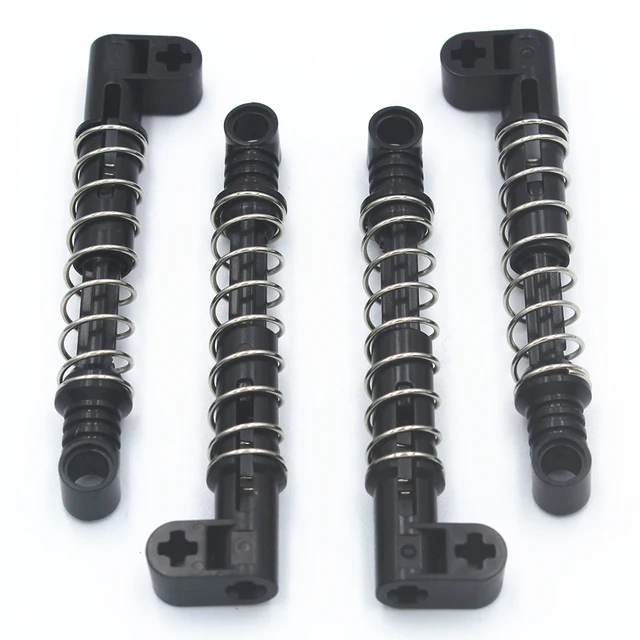 Self-Locking Bricks MOC Building Blocks Technical parts 4pcs Technical Shock Absorber 9.5L (Hard Spring) compatible with Lego 5