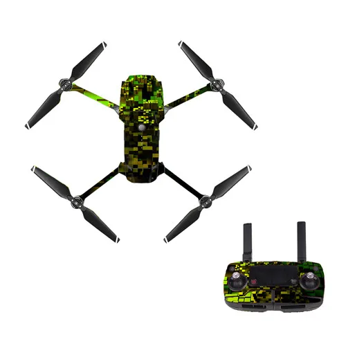 Camo DJI Mavic Pro наклейка на кожу виниловая наклейка набор пульта дистанционного управления батарея обертывание тела Водонепроницаемая Наклейка ПВХ наклейка - Цвет: YSDJM0114