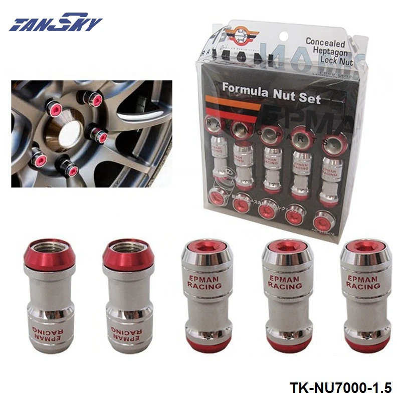 M12 X1.5 AUTHENTIC EPMAN ACORN RIM Racing Lug Wheel Nuts Screw 20PCS CAR For Toyota TK-NU7000-1.5
