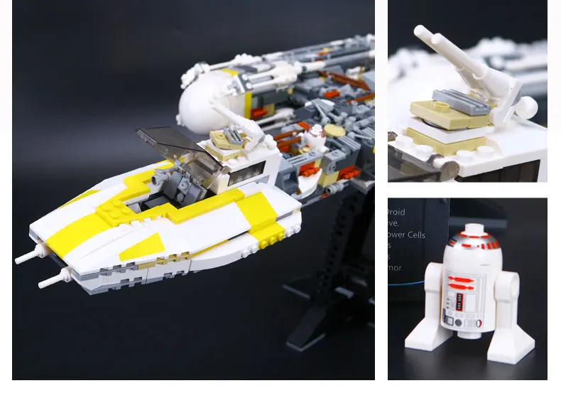 STAR 05040 WARS Y wing, Звездный истребитель, сборный блок, кирпичная игрушка, развивающий подарок, совместим с 10134, детские игрушки, подарки