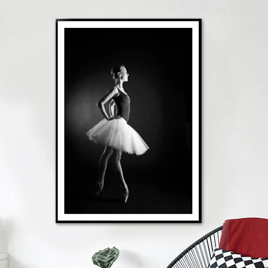 Black-White-Ballet-Girl-Wall-Art-Canvas-Painting-Nordic-Posters-And-Prints-Pop-Art-Wall-Pictures (2)
