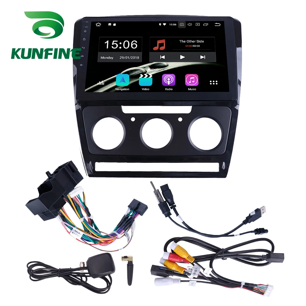 Clearance Android 9.0 Ram 4G Rom 64G PX6 Cortex A72 Car DVD GPS Multimedia Player Car Stereo For Skoda Octavia 2007-2013 MT/AT Radio 2