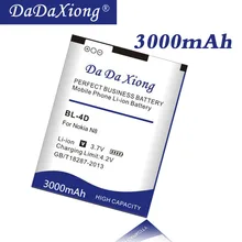 Da Xiong 3000mAh BL-4D литий-ионная батарея для телефона Nokia N97 mini, N8, E5-00 E5 E7 T7 батарея сотового телефона