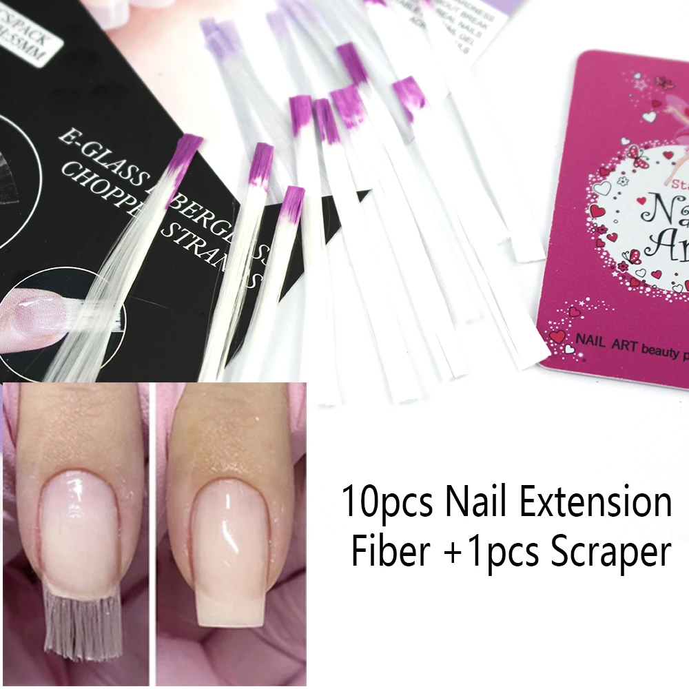 

ASWEINA 10PC/Set Nail Extension Fiberglass Acrylic Tips Nail Form Set Professional Nail Art Manicure Tool