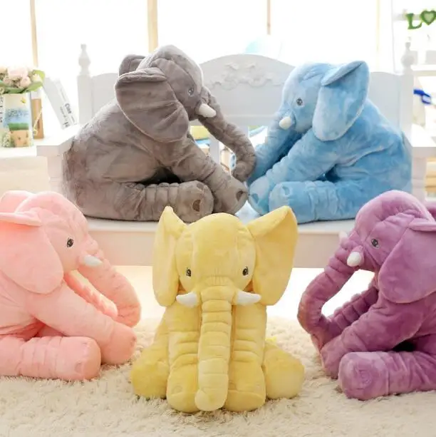 1pc 60cm Fashion Baby Animal Elephant Style Doll Stuffed Elephant Plush Pillow Kids Toy Children ...