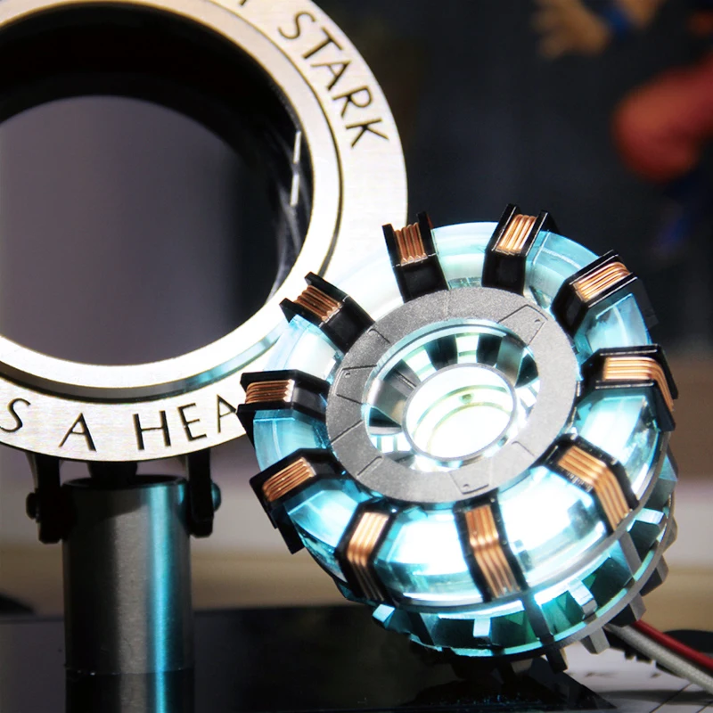 High Configuration Metal Version 1:1 scale Iron Man Mark 2 Arc Reactor Action Figure Collection Model Toy MK2 Reactor kids gifts