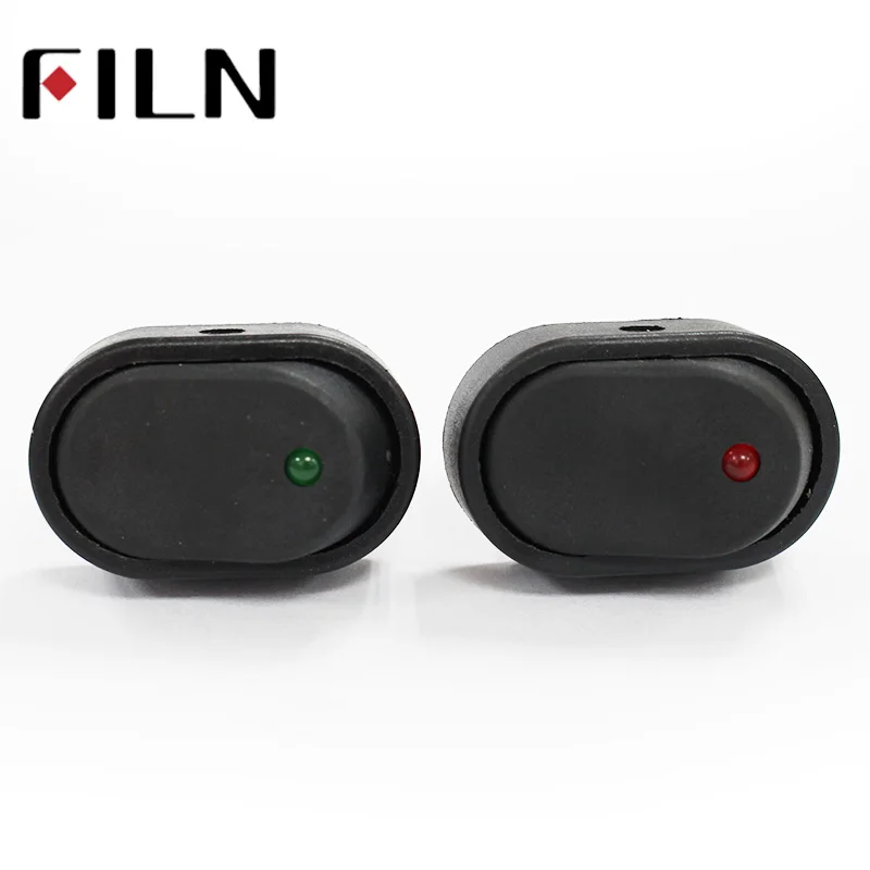 FILN ASW-20D Headlamp Adjustable 12V 24V LED Automobile Car ON OFF Light Switch Dot light Rocker switch 30A 12V
